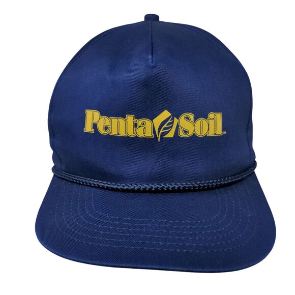 Penta Soil Snapback Rope Hat Blue OSFA Adjustable Solid Vent Holes - Picture 1 of 8
